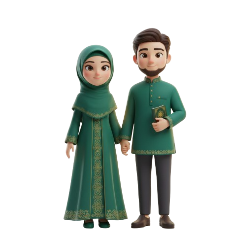 Pasangan Muslim Bahagia